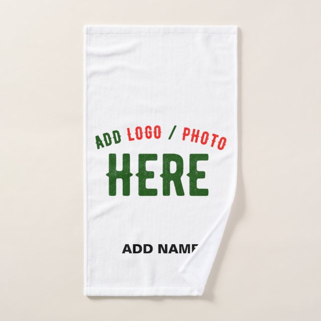 PERSONALIZABLE MODERNO ESTILO BLANCO VERIFICADO MA (Toalla de mano)