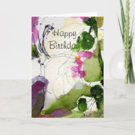 Personalizable moderno tarjeta de cumpleaños acuar