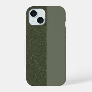 Personalizable Moss Green Noise iPhone 15 Funda