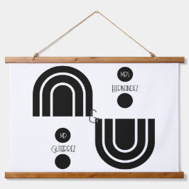 Personalizable "Mr & MRS" tapiz de madera recubier