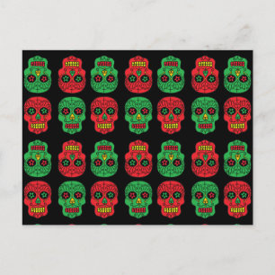Personalizable Navidad Santa Sugar Skulls