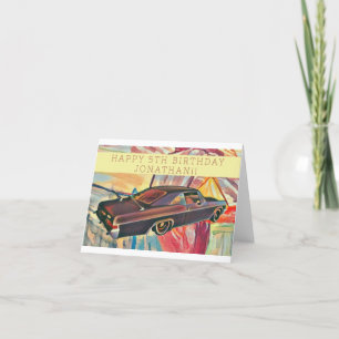 Personalizable niño con tarjeta de cumpleaños dive