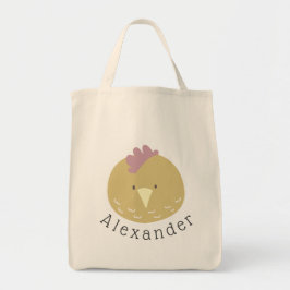 Personalizable Nombre Bolsa de Tote de Chick Cute