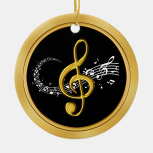 Personalizable Nota de música Ornamentos BURLK o 