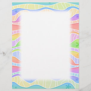 Personalizable PASTEL RAINBOW STRIPER FLYER