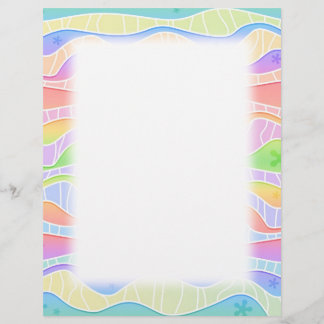 Personalizable PASTEL RAINBOW STRIPER FLYER