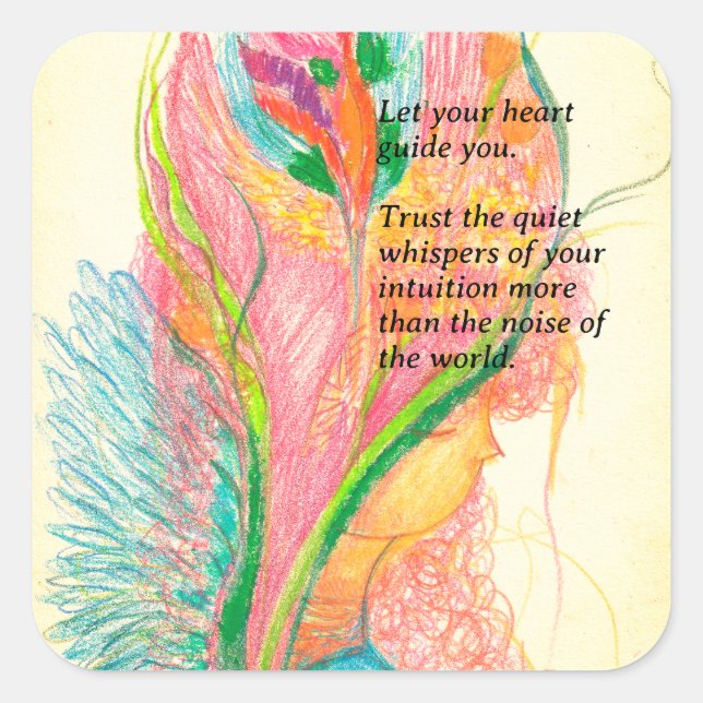 Personalizable Pegatina de ángulos de flores (Anverso)