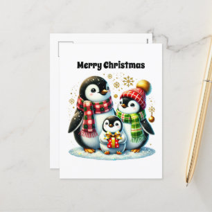 Personalizable pingüino Feliz Navidad