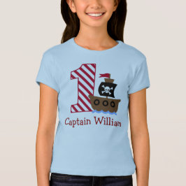 Personalizable Pirata Camisa de primer cumpleaños