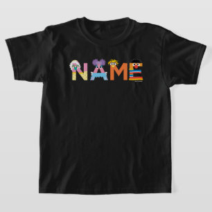 Personalizable Plaza Sésamo Alfabeto Bebé Camiseta