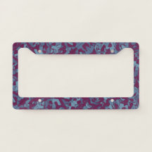 Personalizable Pollock Abstract Pattern Purple Blu