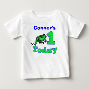 Personalizable Primer cumpleaños Camisa Froggy