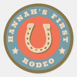 Personalizable Primero Pegatinas de Rodeo