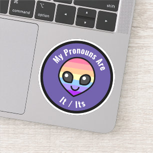Personalizable Pronouns - Xenogender Pegatina Alie