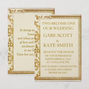 PERSONALIZABLE RECORDATORIO INVITACIÓN DE BODA