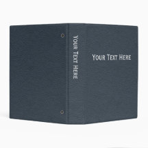 Personalizable simple de cuero gris azul