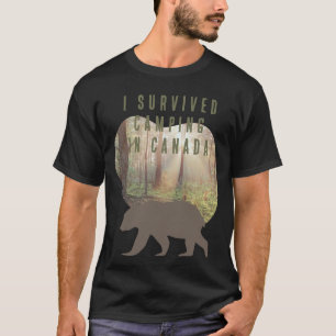 Personalizable sobreviví a acampar en camiseta can