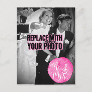 Personalizable "Sr. y Sra." Postal fotográfica bod