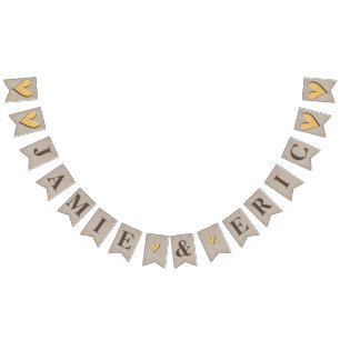 Personalizable Swallowtail 16 banderas Bunting wit