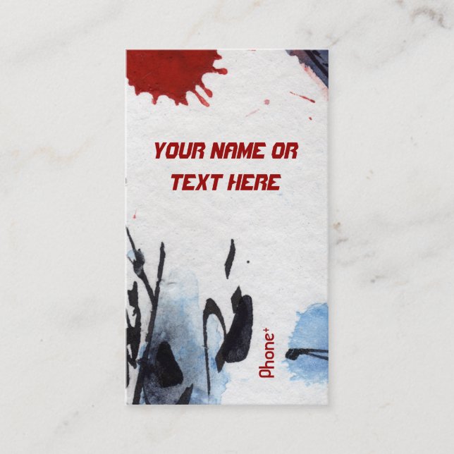 Personalizable Tarjeta de presentación moderna inu (Anverso)