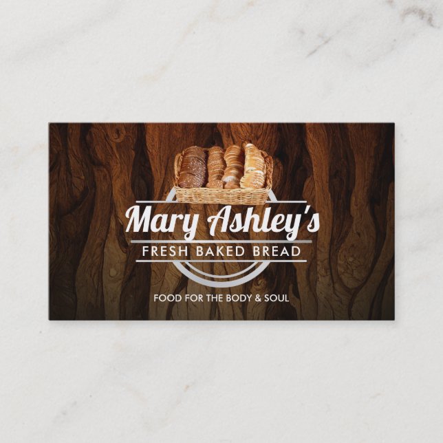 Personalizable Tarjetas de visita Bread (Anverso)