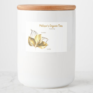 Personalizable Té y Té mezclan etiquetas de alimen