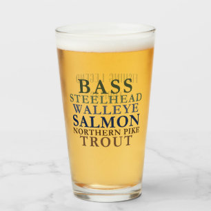 Personalizable Temático de Pesca Vidrio Tumbler