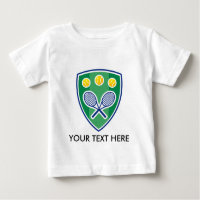 Personalizable Tennis Club T Camisetas ropa de beb