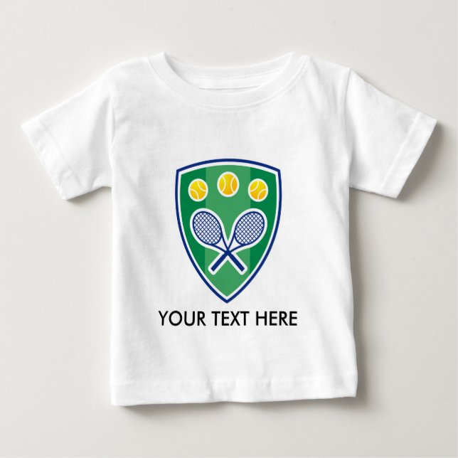 Personalizable Tennis Club T Camisetas ropa de beb (Anverso)