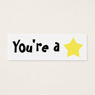 Personalizable "usted es mini Bookmarker de una