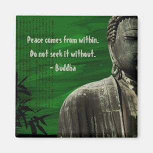 Personalizable verde del imán de Buda