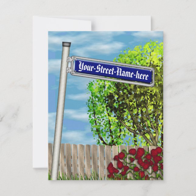 Personalizable vintage de la calle alemana - (Anverso)