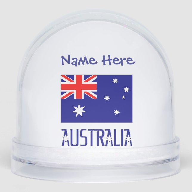 Personalización azul de la bandera australiana (Anverso)