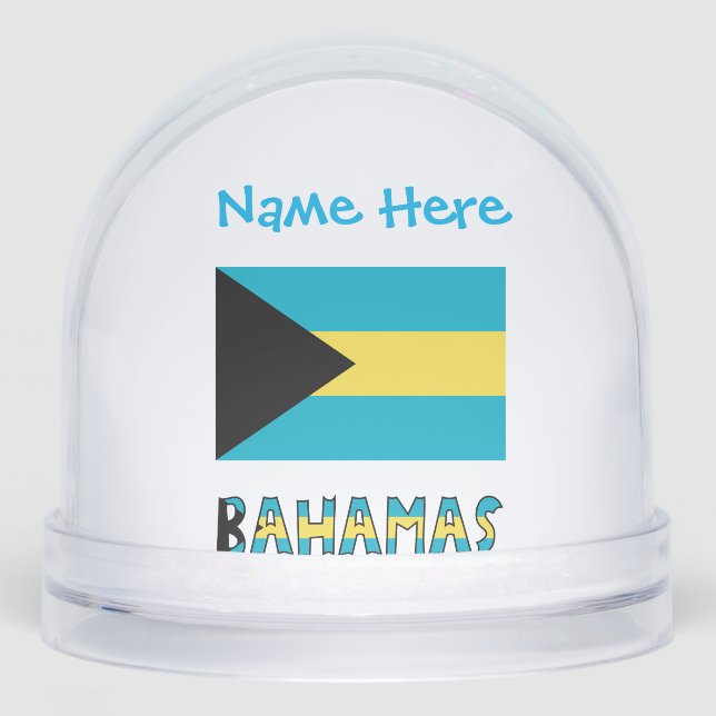 Personalización azul de la bandera de Bahamas (Anverso)