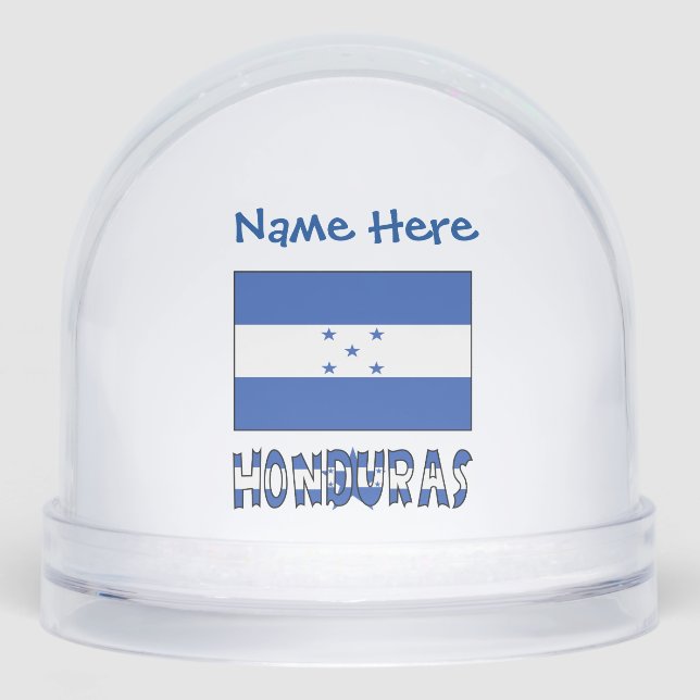 Personalización azul de la bandera hondureña (Anverso)