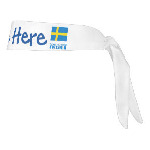 Personalización azul de la bandera sueca de Suecia