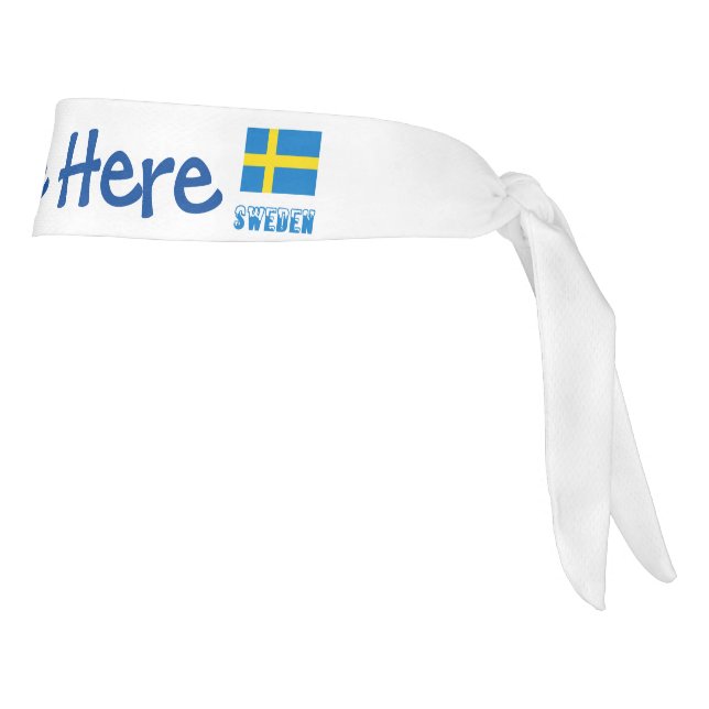 Personalización azul de la bandera sueca de Suecia (Girar 90)