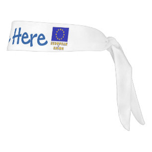 Personalización azul de la Unión Europea y la band