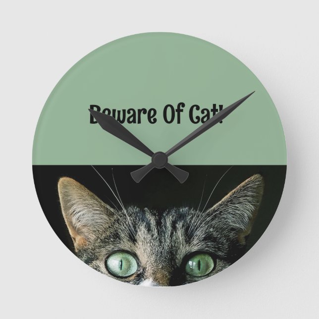 Personalización Cuidado Con El Reloj De Pared De G (Anverso)