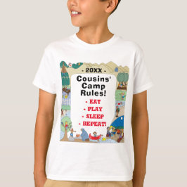 Personalización de camisetas de niños en viaje por