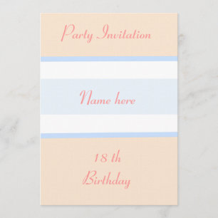 Personalización de cumpleaños 18 invitaciones de f