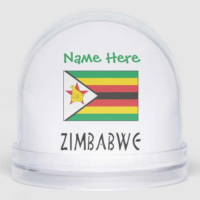 Personalización de la bandera de Zimbabue verde (Anverso)
