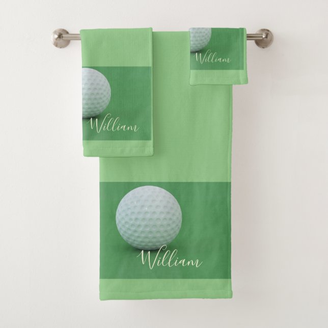 Personalización de la bola de golf Sage Green Back (In situ)