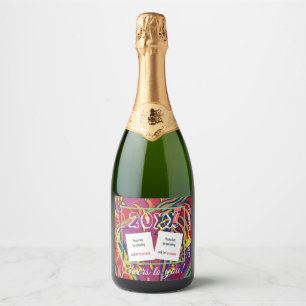 Personalización de la etiqueta de bebida de vino e