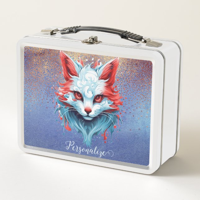 Personalización de la línea mágica de gato animado (Anverso)