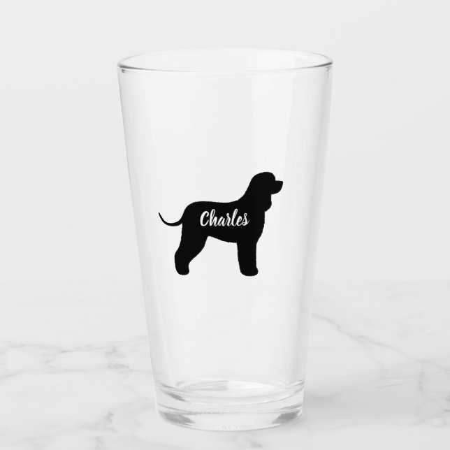 Personalización de la silueta de perro de Spaniel  (Anverso)