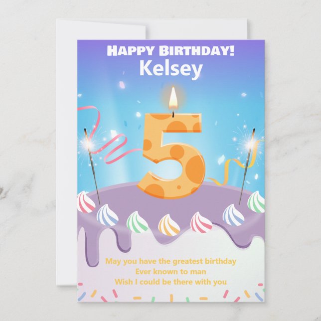 Personalización de la tarjeta Happy Birthday de ci (Anverso)