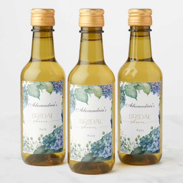 Personalización de las hidrangeas azules de ducha  (Botellas)
