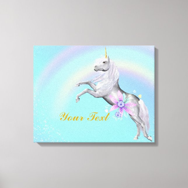 Personalización de lienzo envuelto de unicornio (Anverso)