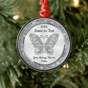 Personalización de los ornamentos de mariposa para